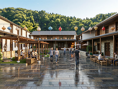 新中式文旅项目景观