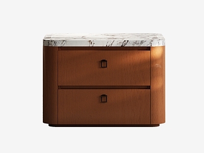 中古风床头柜