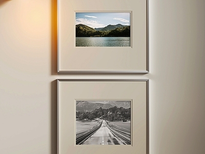 现代简约山水画 现代装饰画