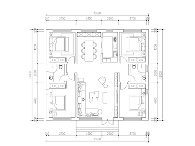 别墅建筑 一层 自建房 农村 别墅