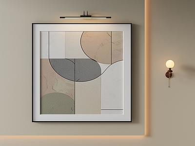 现代简约抽象挂画 侘寂风色块油画 奶油风肌理油画 莫兰迪肌理装饰画