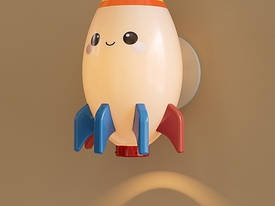 奶油风儿童壁灯