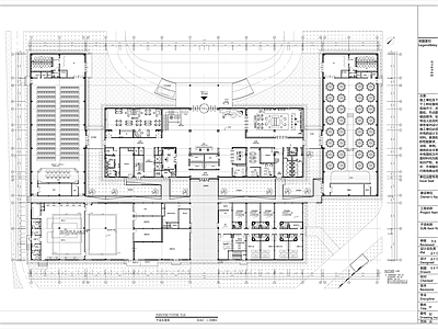 酒店公区 酒店大厅施工图 会议室施工图 宴会厅施工图  酒店大厅平面图