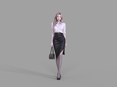 女人 韩系美女 职场女性 职业装