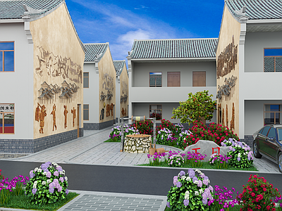 新中式景观乡村景观