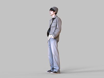 男人 时尚模特 韩系帅哥 男大学生