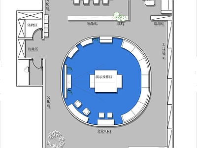 工装平面图 车站候车室 车站休息大厅 平面布置图