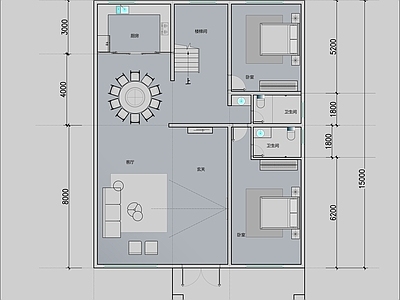 平面布置图 三层自建房 平面布置图