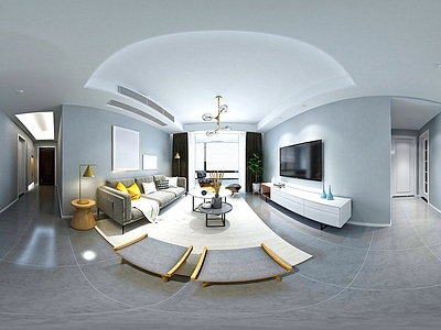 现代室内HDR