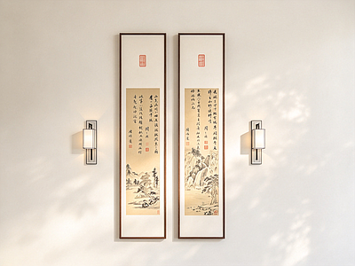 新中式宋式挂画 书房国画装饰画