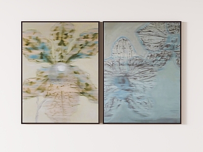 侘寂组合画 现代挂画 装饰画 客厅挂画 玄关挂画 抽象挂画
