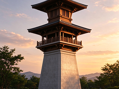 景观节点 汉阙大样