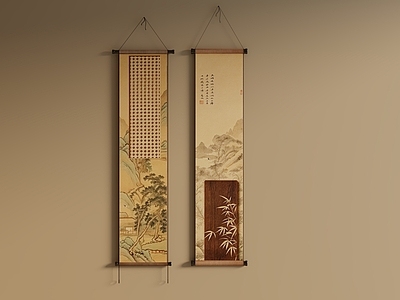 新中式挂画组合 新中式挂画组合