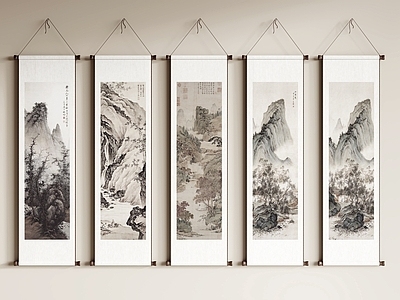 新中式山水画 中式装饰挂画
