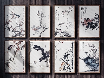 新中式字画 中式装饰挂画