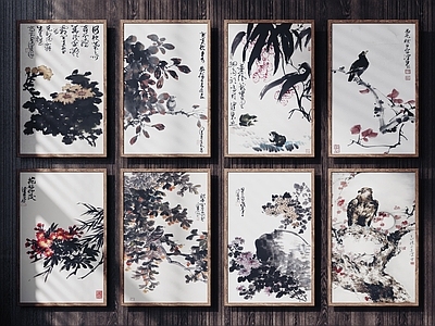 新中式字画 中式装饰挂画