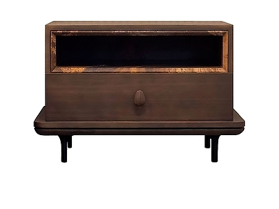 中古风床头柜