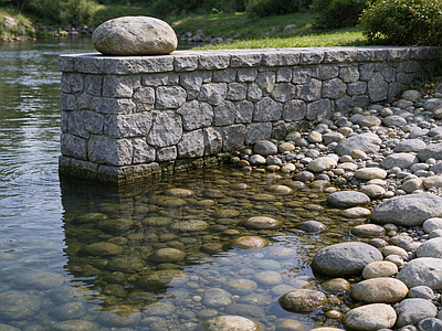 景观节点 拦水坝