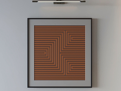 现代简约挂画 抽象挂画 几何图案 墙面装饰 条纹画作 墙面挂画
