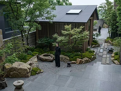 新中式景观别墅庭院 现代东方 庭院 别墅花园 中式庭院