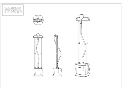 其他图库 家电 电器 三视图 线稿 贴图