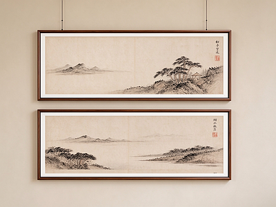 新中式山水画