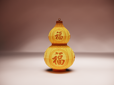 中式灯笼 中式葫芦造型灯笼 古风葫芦福字灯笼 传统葫芦中式灯笼 暖黄福字葫芦灯笼 节庆葫芦造型灯笼