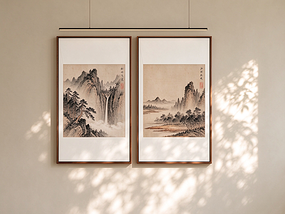 新中式山水画
