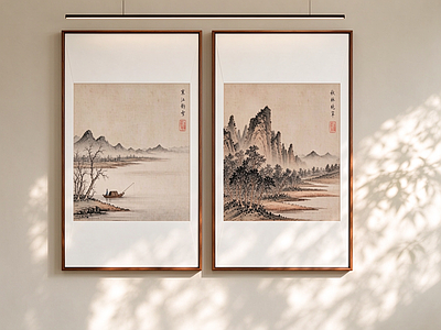 新中式山水画
