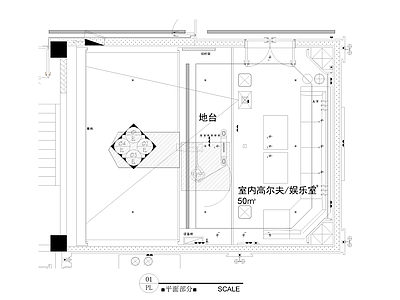 其他休闲娱乐空间 室内高尔夫 娱乐室