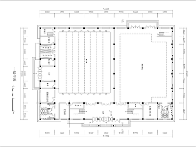 学校建筑 二层体育馆