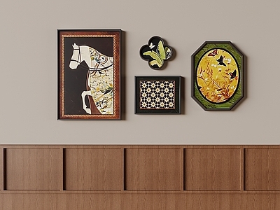 中古风挂画组合
