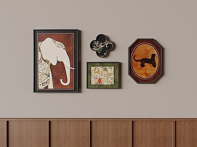 中古风挂画组合