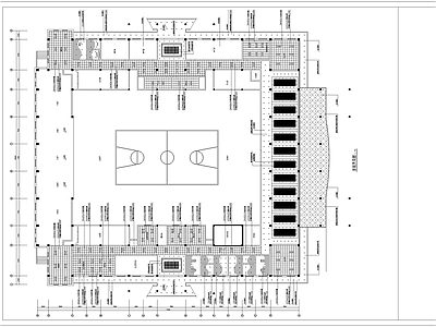 学校建筑 三层体育馆装修