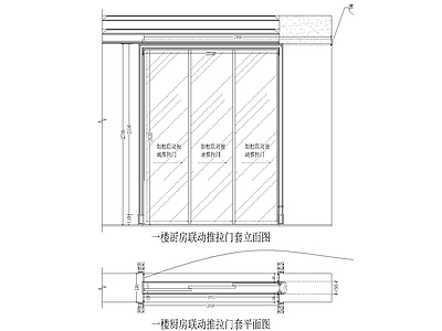 门 别墅联动三移门 联动三移门 三联动移门 移门 三推拉门