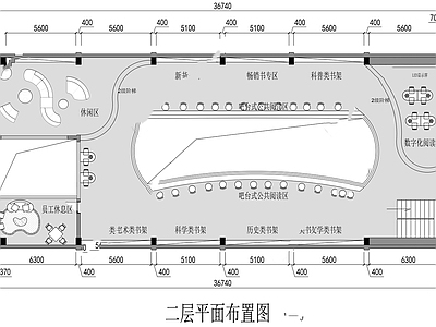 书店 现代二层书店