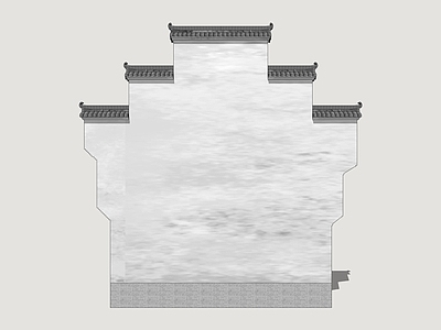 中式古建古建筑 徽派山墙 徽派马头墙 古建筑山墙