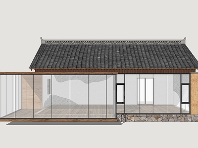 新中式民宿建筑 乡村民宿 乡村民居建筑 乡土民宿