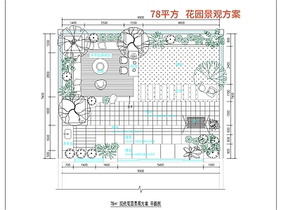 庭院 别墅花园庭院景观 园林景观平面图 庭院花园景观平面 枯山水庭