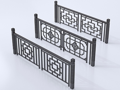新中式栏杆 围栏 护栏