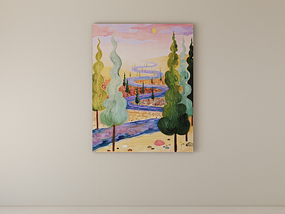 奶油风油画 装饰画 挂画