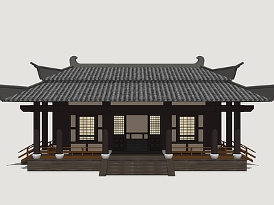 中式古建古建筑 汉风商业建筑 汉朝风格建筑 古代影视建筑