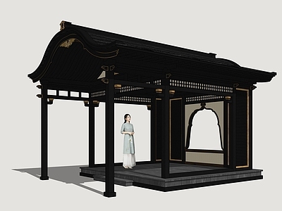 新中式景观亭子 古风凉亭 休闲景亭 古代影视亭子