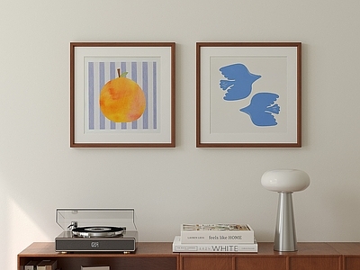 中古风挂画组合 现代简约挂画 抽象挂画