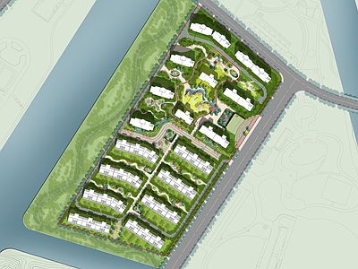多层住宅 居住区总平面 住宅总平面 洋房总平面 现代住宅规划图 小区规划总平面
