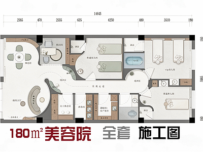 美容院 美容院施工图