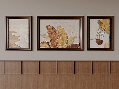 中古风挂画组合 家大业大装饰挂画 中古风背景墙挂画