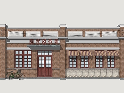 复古酒店建筑 国营招待所 年代怀旧建筑 怀旧居民楼