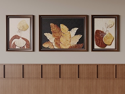 中古风挂画组合 家大业大装饰画 侘寂中古风挂画 挂画组合
