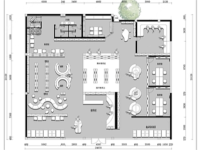 书店 书店阅读室平面 图书馆平面图 书咖书吧平面图